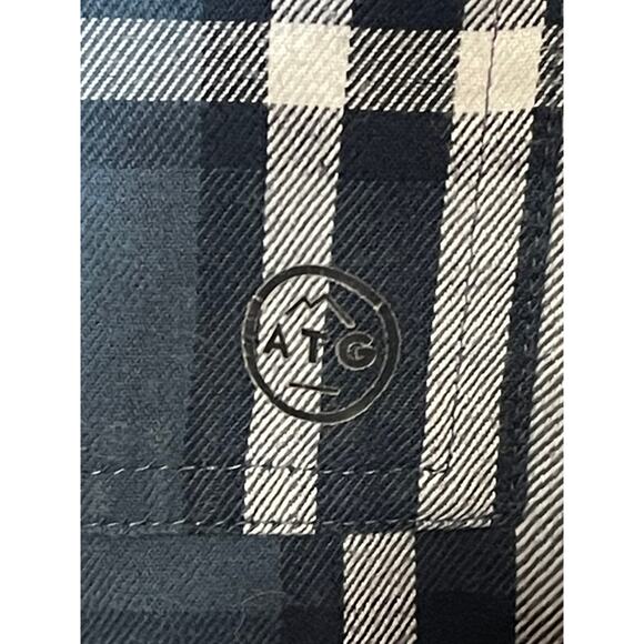 Wrangler ATG All Terrain Gear Elbow Patch Button-Up Flannel Shirt - Size L - Picture 5 of 6